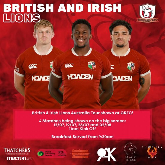 Grab your breakfast and watch the Lions in Australia at Caswell Lane