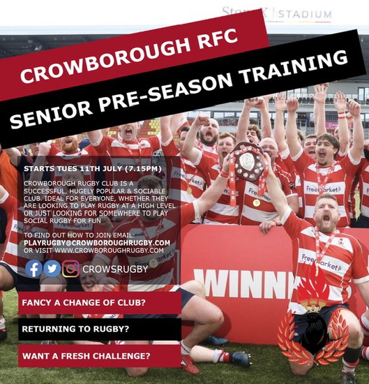 Crowborough RFC news July 2023