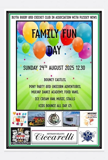 Blyth Rugby and Cricket Club Family fun day