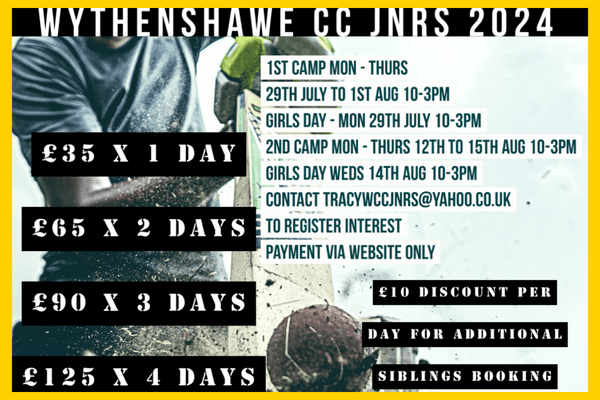 Wythenshawe CC Summer Camps 2024