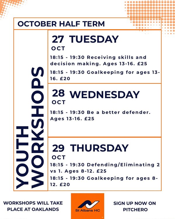 October Half Term 2026 Youth Workshops - 13-16 yo