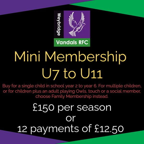 Mini Membership (U7 to U11)