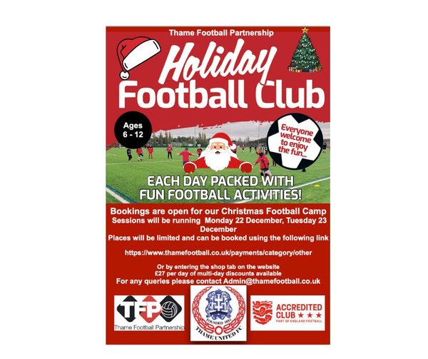 Christmas Football Camp 22 December