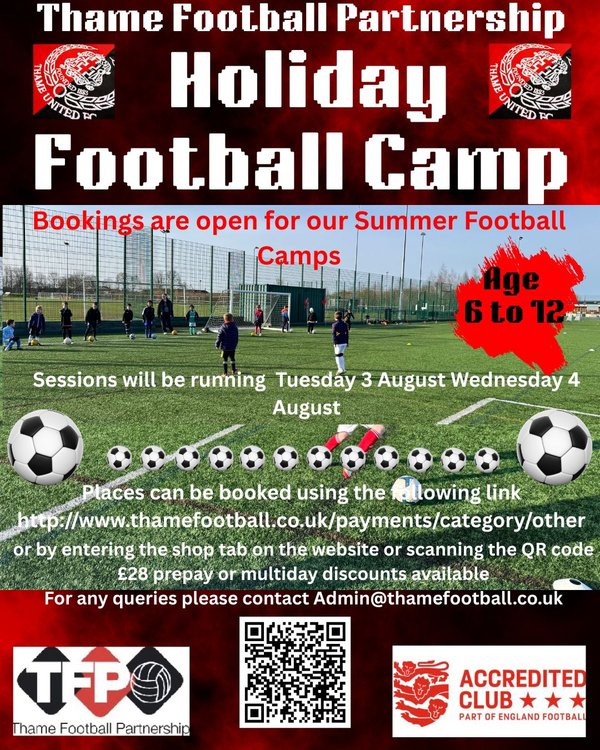 Football Camp W/C 3 August