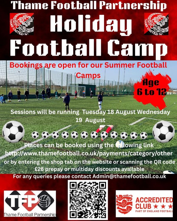 Football Camp W/C 17 August