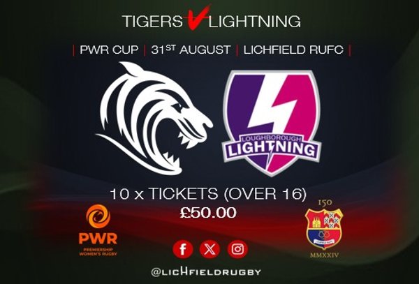 TIGERS WOMEN V LOUGHBOROUGH LIGTHNING 31ST AUGUST 2025