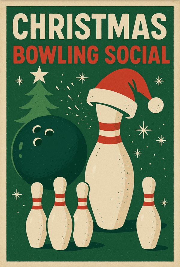 Seniour Christmas Bowling 2026 . Saturday 5th December 2026