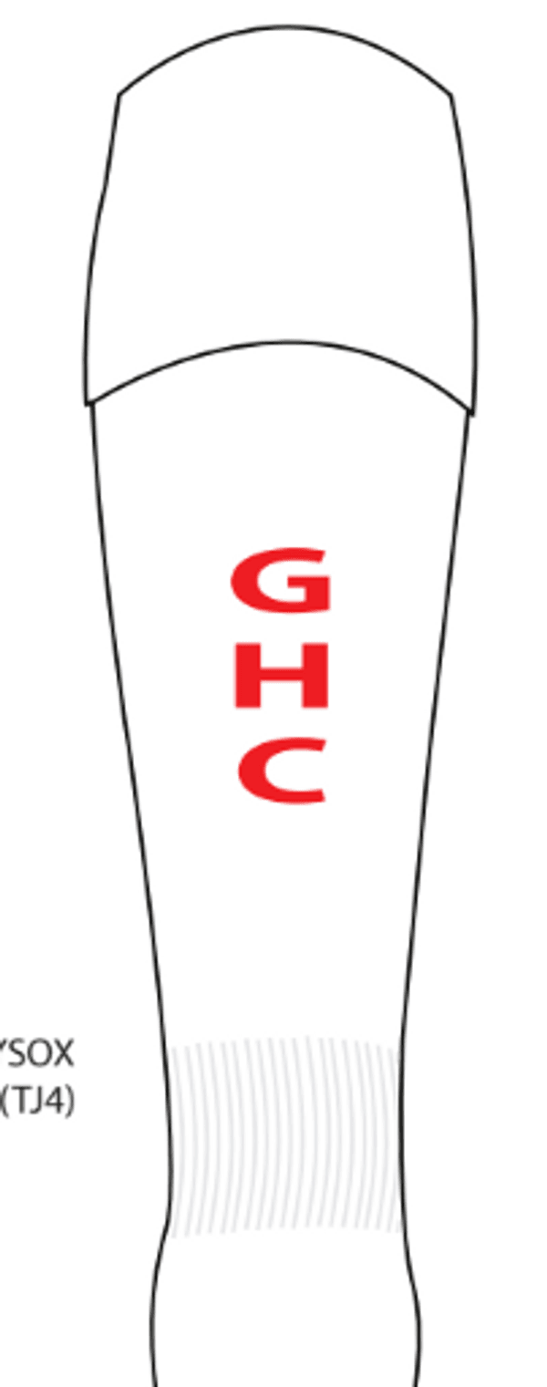 GHC white away socks
