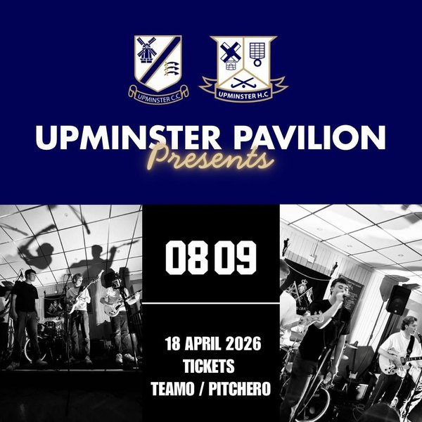 Upminster Pavilion LIVE Band 08 09 - Sat 18 April 2026