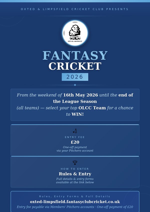 O&LCC 2026 Fantasy Cricket Competition
