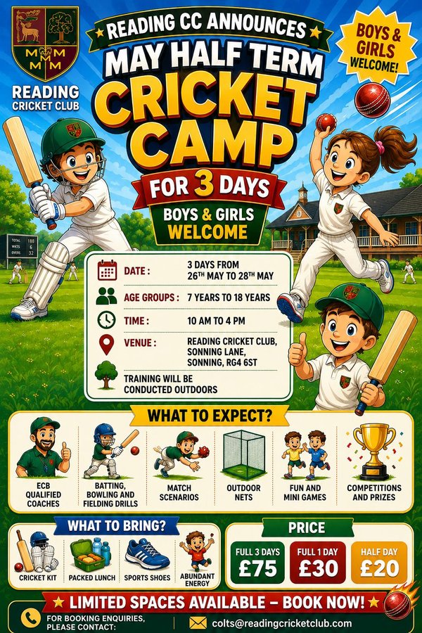 May Half Term Cricket Camp (3 days)