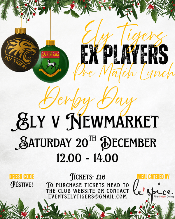 Pre Match Lunch 20/12/25