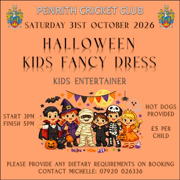 31/10/26 - Halloween Kids Fancy Dress Party