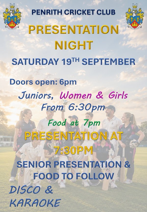 Club Presentation Evening - 19th September 2026