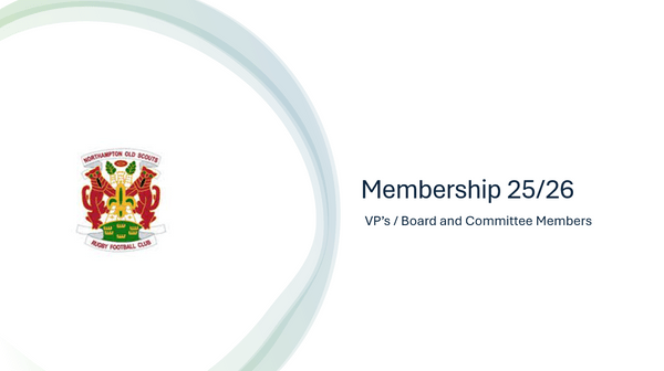 VP's / Board and Committee Members Membership 25/26