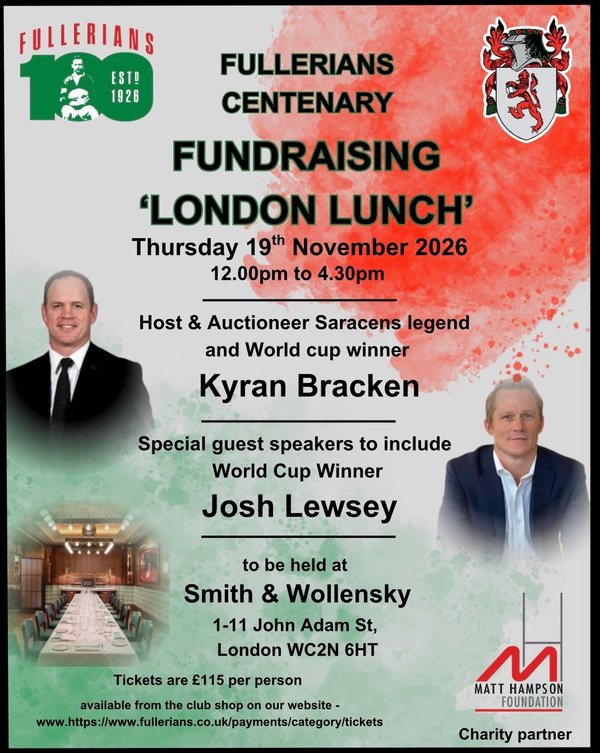 Fullerians Centenary London Lunch
