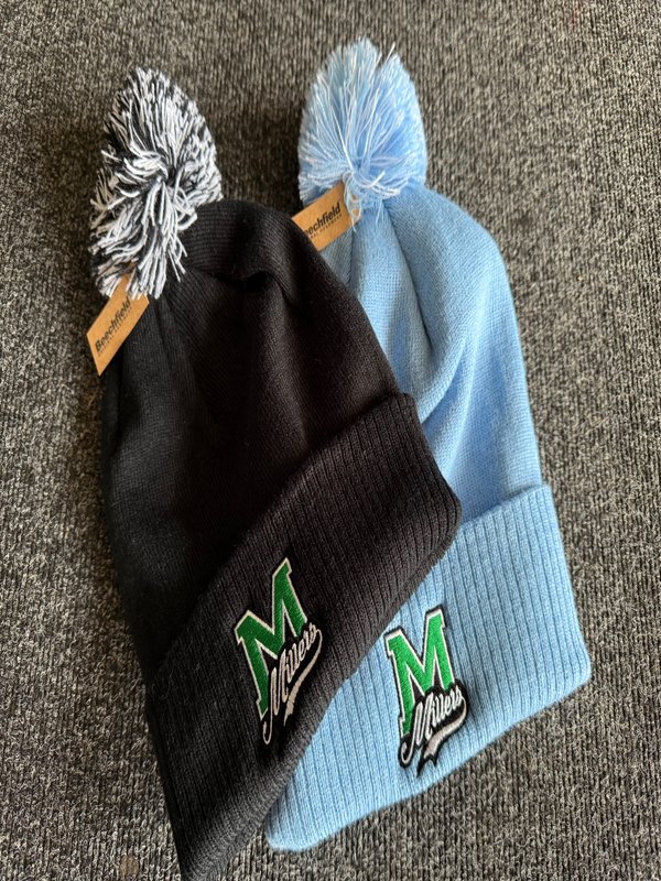 Millers Big M logo bobble hat