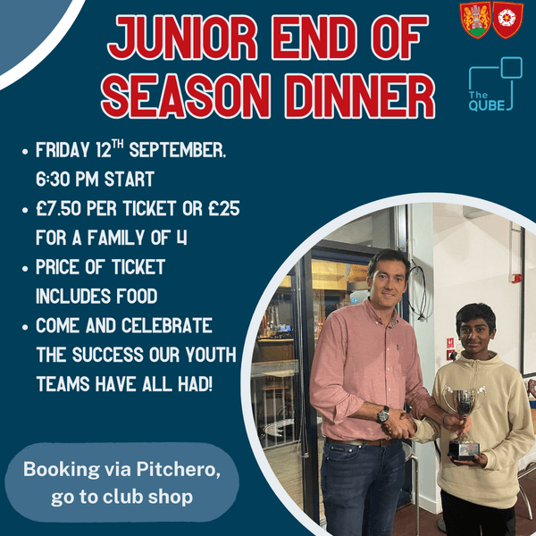 ONCC Junior End of Season Dinner 2025