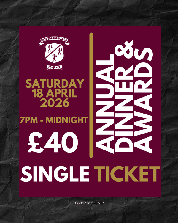 Annual Dinner 18/4/26 (Single Ticket)