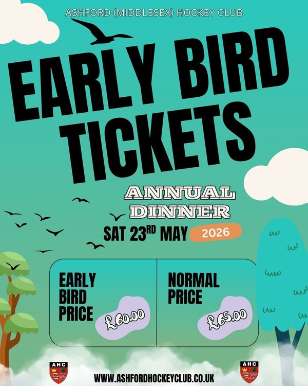 EARLY BIRD OFFER- Annual Dinner Ticket - Saturday 23rd May 2026