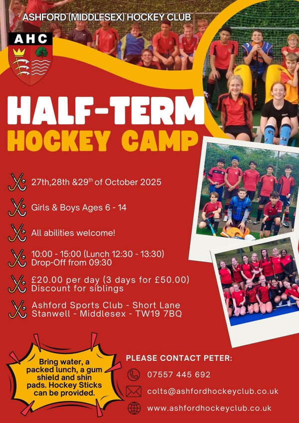 AHC Hockey Camp - October Half Term