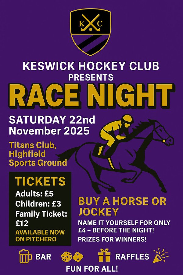 KHC Race Night 22nd November 2025