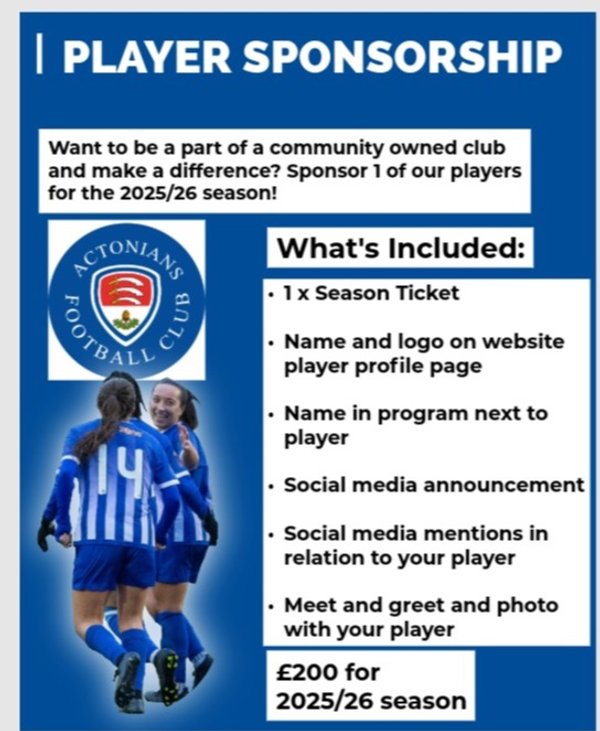 Player Sponsor Season 2025/2026