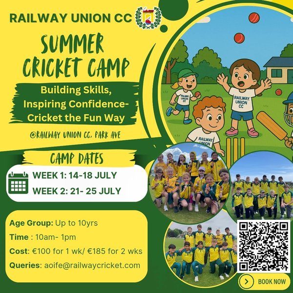 RUCC July Cricket  Camp (up to 10yrs old)