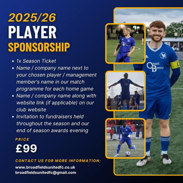 Player Sponsorship 2025/26
