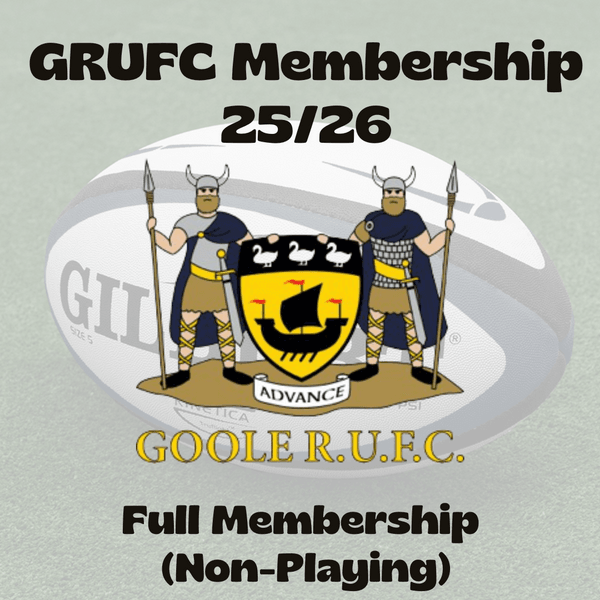 Goole RUFC Membership 25/26 - Full Membership (Non-Playing)