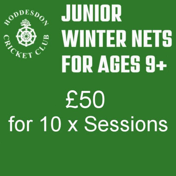 2026 - Junior Winter Nets ages 9+ - £50