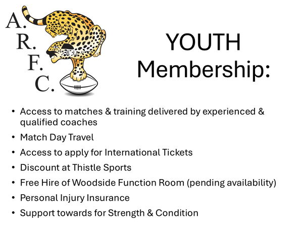 Aberdeenshire RFC Youth Playing Membership 2025/26