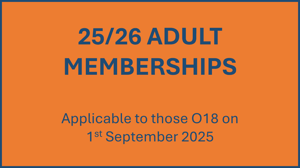 25/26 Season - Adult Memberships (O18s)
