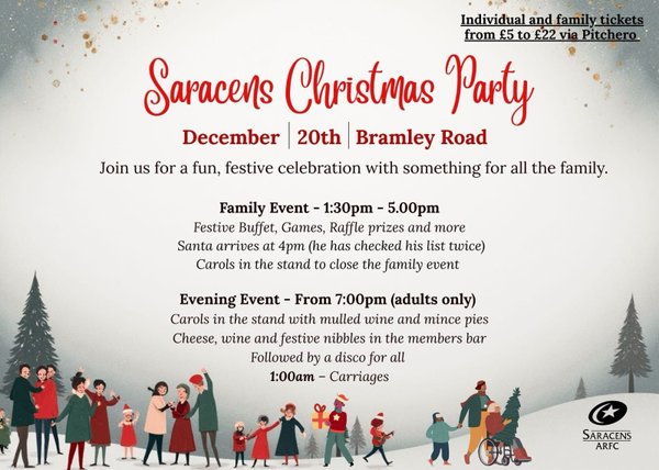 Saracens Christmas Party