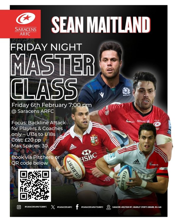 Sean Maitland Backs Masterclass (6th Feb)