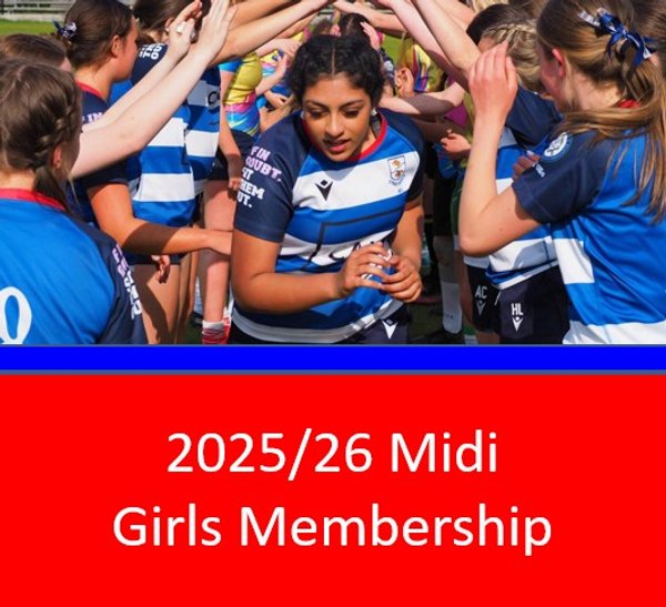 Midi Girls  (S1-6) Playing Member Half Season 25/26