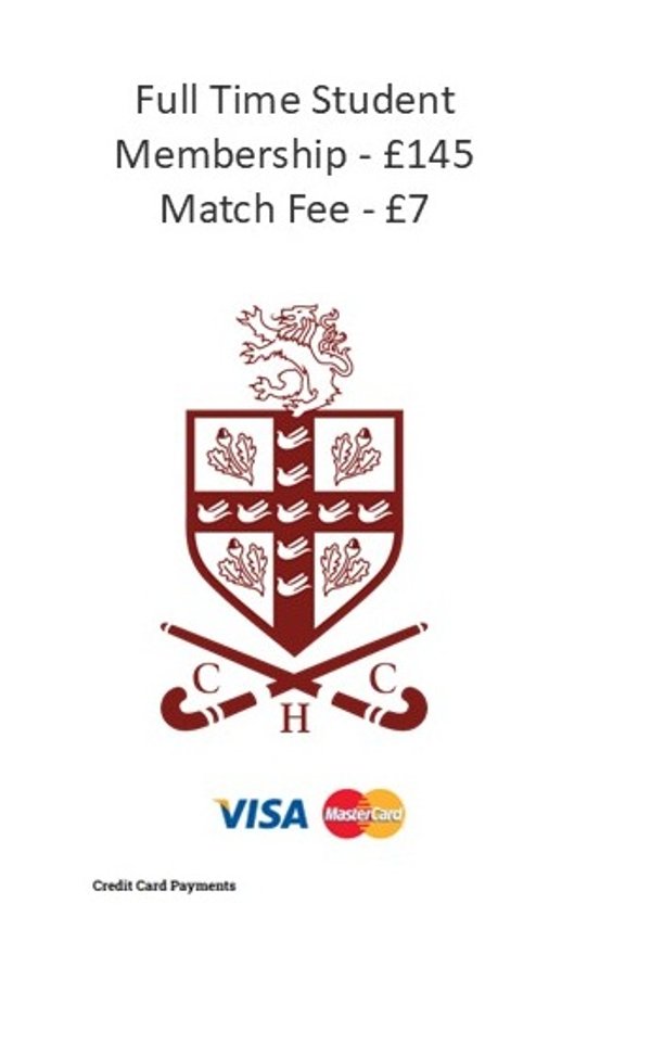 2025/26 Full Time Student  Membership Fee via Direct Debit