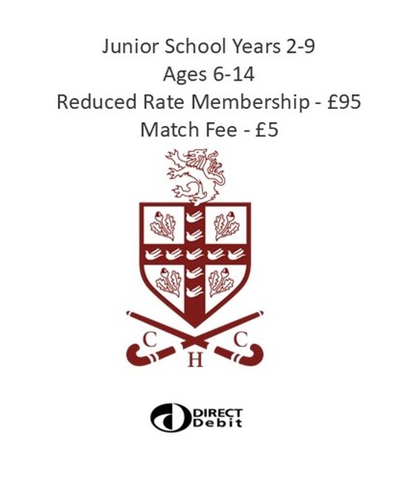 2025/26 Junior (Years 2-9) Membership Fee via Direct Debit