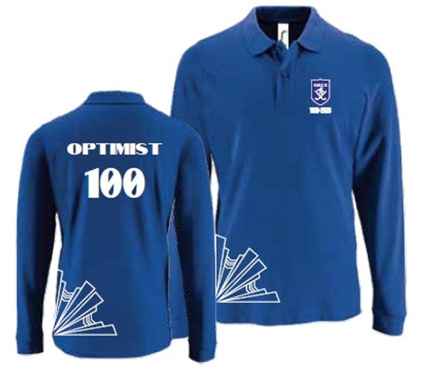 Long sleeve centenary polo shirt