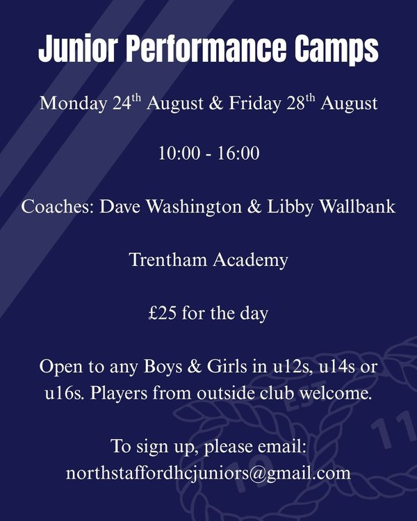 Junior Performance Pre-Season Camps