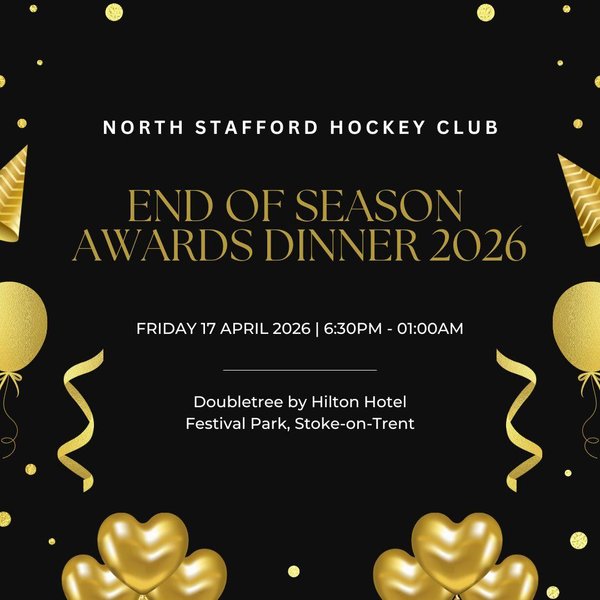 End Of Season Dinner Tickets - Friday 17th April 2026 DoubleTree by Hilton Stoke