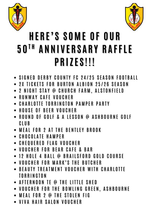 50th Anniversary Raffle