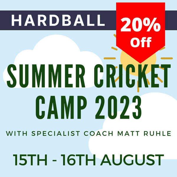 Summer Cricket Camp - 15th/16th August (Hardball) - 20% Discount