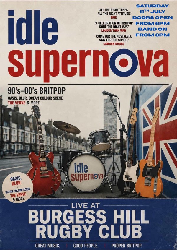 Live band night - Saturday 11th July