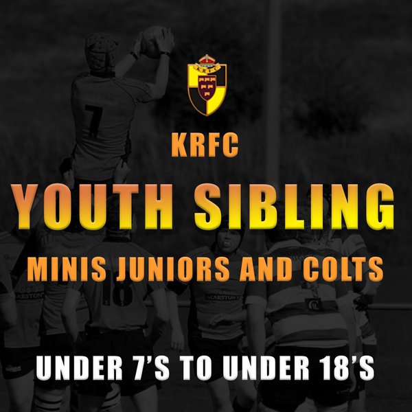 26 - 27 Season - KRFC Sibling Youth Membership  (U7 - U18)