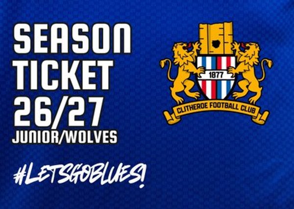 Junior  26/27 Season Ticket (Includes admin fee)