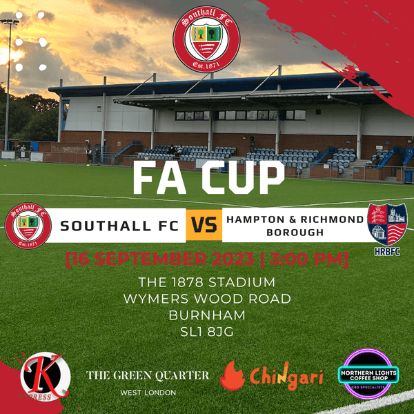 Match Ticket - Hampton & Richmond Borough - FA CUP - 16/09/2023