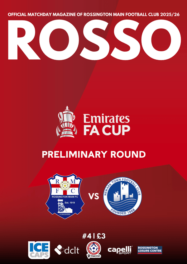 ROSSO Programme, Issue #4 Newark Town Emirates FA Cup