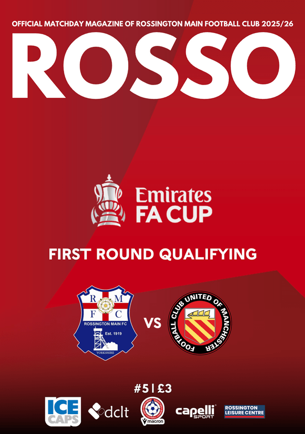 ROSSO Programme, Issue #5 FC United of Manchester Emirates FA Cup