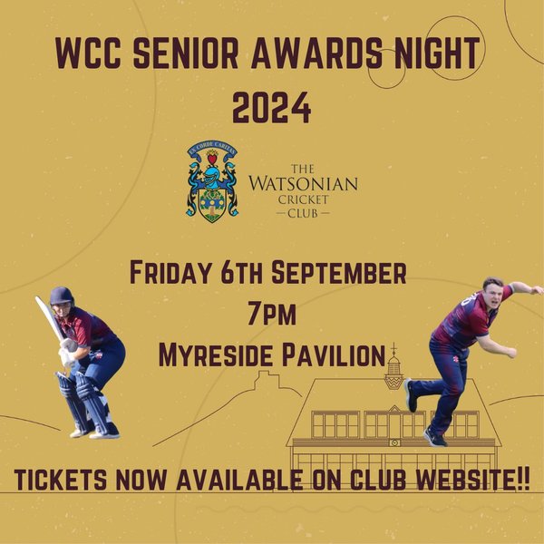 WCC Senior Awards Night - Friday 6th September 2024